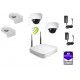 4 CH Mini Wifi NVR4104-W,  1TB HDD 2 Camera 3MP HD WIFI IR dome