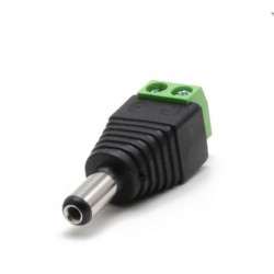 Connecteur d'alimentation 12V mâle pour caméra 2.1mm