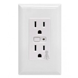 GE Zwave Duplex Receptacle, White